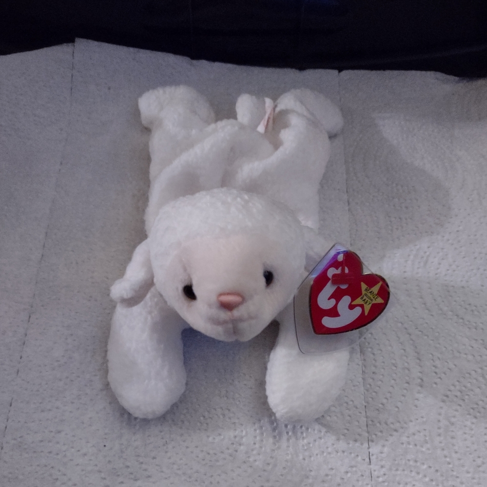 Ty Beanie Babies Lamb Fleece White Collectible Rare Vintage Gift Valuable